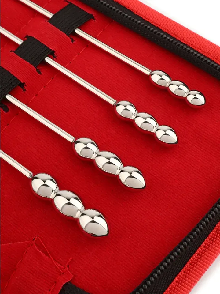 Bild 2 för Mr Steel: Rosebud Urethral Beaded Sounds, 8-pack