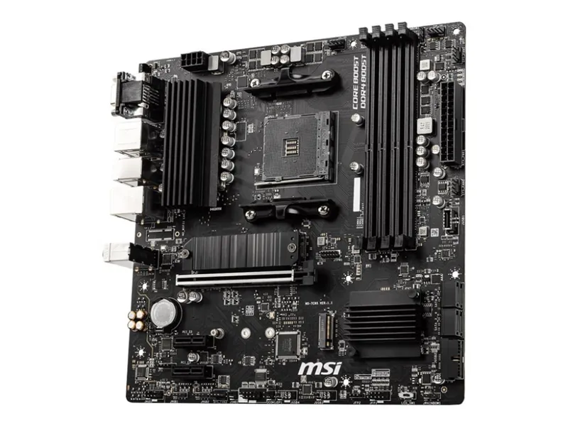 Alternativ bild 0 för MSI B550M PRO-VDH Moderkort - AMD B550 - AMD AM4 socket - DDR4 RAM - Micro-ATX