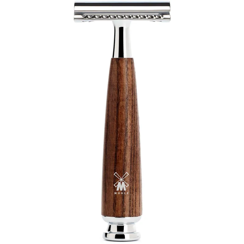Bild 2 för Mühle Rytmo Set Safety Razor + Shaving Brush + Bowl Ash Steamed Pure B