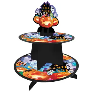 Produktfoto för Muffinsställ Halloween Spökhus