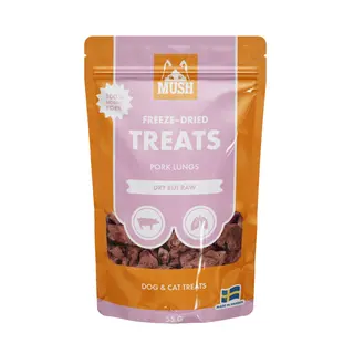 Produktfoto för MUSH Treats Frystorkad Grislunga 45 g