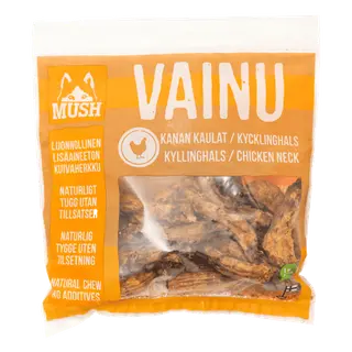Produktfoto för Mush Vainu Snacks Kycklinghals 220 g