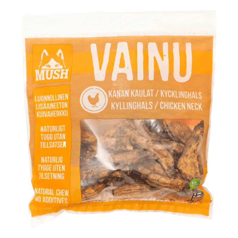 Bild 1 för Mush Vainu Snacks Kycklinghals 220 g