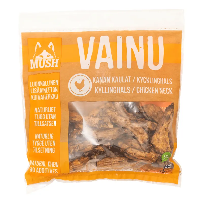 Bild 2 för Mush Vainu Snacks Kycklinghals 220 g