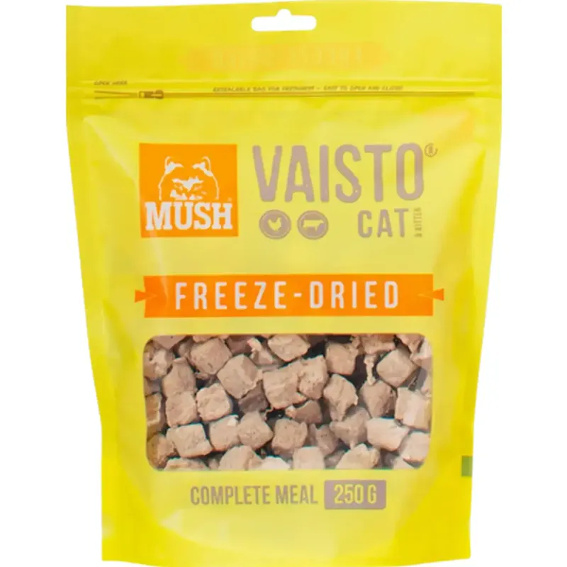 Bild 2 för MUSH VAISTO Cat Gul Frystorkat 250 g