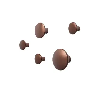 Produktfoto för Muuto - Dots Metal Set of 5 Umber