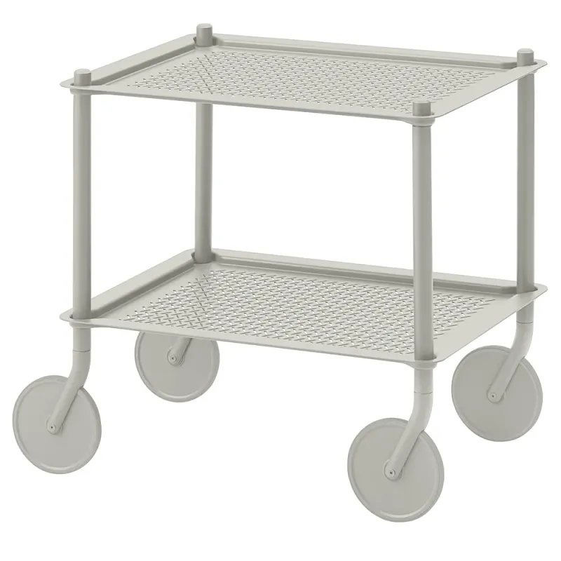 Alternativ bild 0 för Muuto - Flow Trolley - Rullbord - 2 Layer - Grey - L57,4 x W41,8 x H56,8 cm