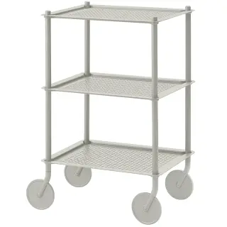 Produktfoto för Muuto - Flow Trolley - Rullbord - 3 Layer - Grey - L57,4 x W41,8 x H88,3 cm
