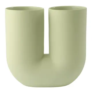 Produktfoto för Muuto - Kink Vase H26,3 Ljus Grön
