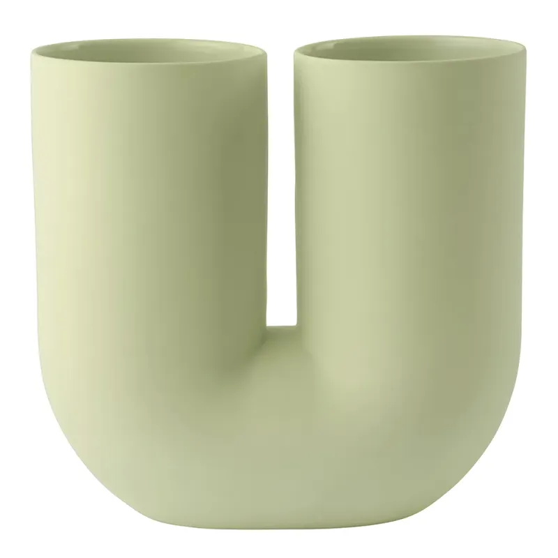 Alternativ bild 0 för Muuto - Kink Vase H26,3 Ljus Grön
