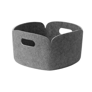Produktfoto för Muuto Restore förvaringskorg 28x28 cm Grey mélange
