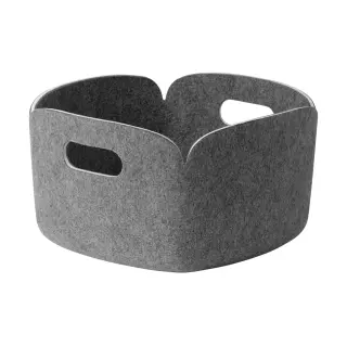 Produktfoto för Muuto Restore förvaringskorg 28x28 cm Grey mélange