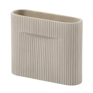Produktfoto för Muuto - Ridge Vase H16,5 Beige