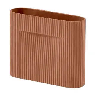Produktfoto för Muuto - Ridge Vase - Vas - Small - Terracotta - W6 x L20 x H16,5 cm