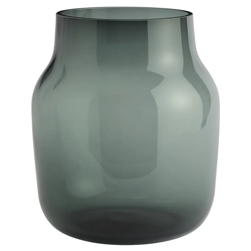Alternativ bild 0 för Muuto - Silent Vase Ø20 Dark Green Muuto