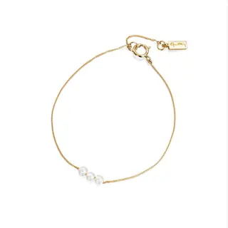 Produktfoto för My Little Pearl Armband Guld 15-17 cm