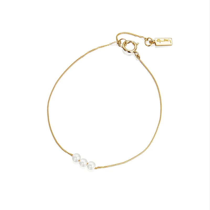Alternativ bild 0 för My Little Pearl Armband Guld 15-17 cm