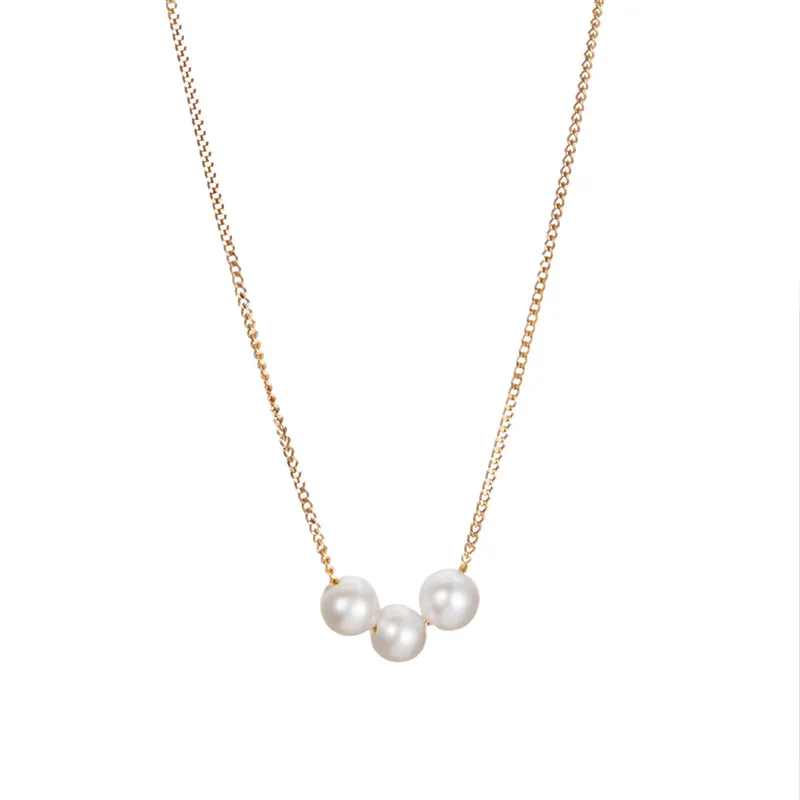 Alternativ bild 0 för My Little Pearl Halsband Guld 42-45 cm