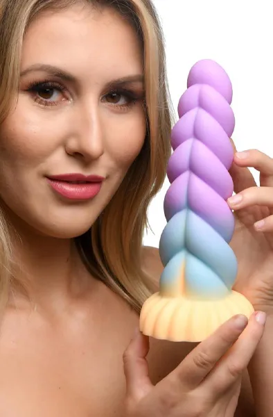 Bild 2 för Mystique Silicone Unicorn Dildo 21 cm