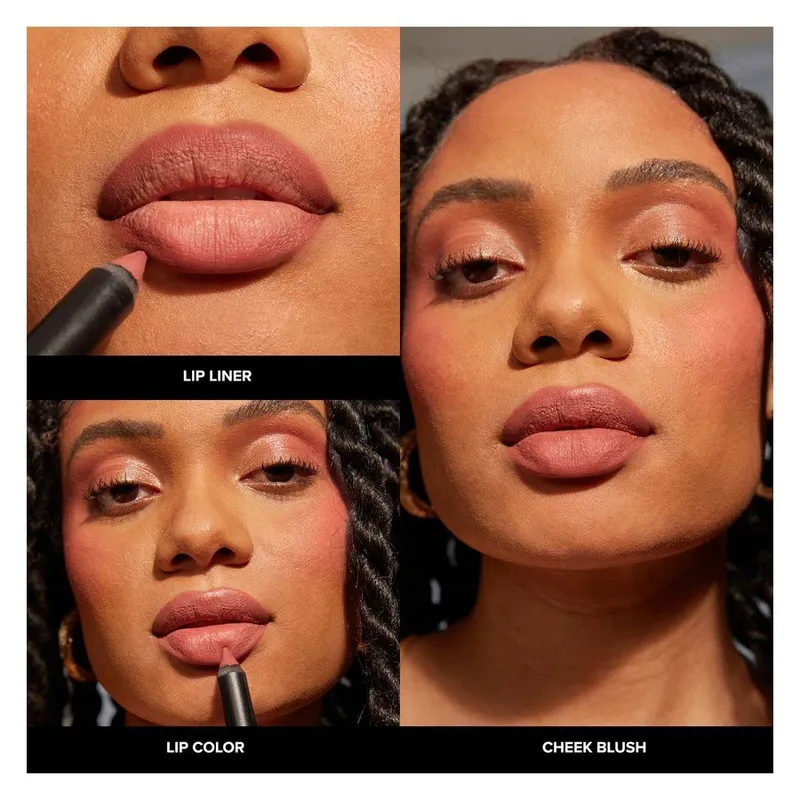 Bild 4 för Nudestix Intense Matte Lip + Cheek Pencil Sunkissed Pink 2