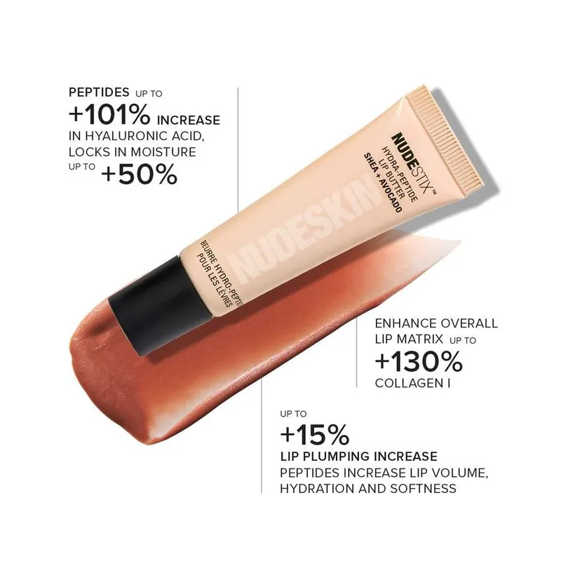 Bild 6 för Nudestix Hydra-Peptide Lip Butter Dolce Nude Caramel 10 ml