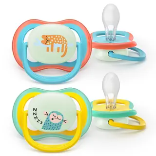 Produktfoto för Philips Avent Ultra Air Natt Napp 18 månader och uppåt Färgglad 2 st