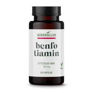 Produktfoto för Närokällan Benfotiamin 150 mg 60 kapslar