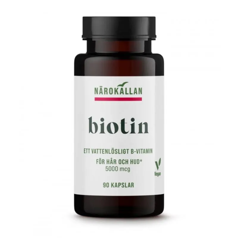 Bild 1 för Närokällan Biotin 5000 mcg 90 kapslar