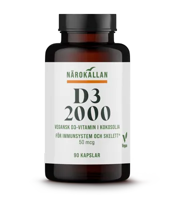 Alternativ bild 0 för Närokällan D3 2000 Vegan 90 kapslar