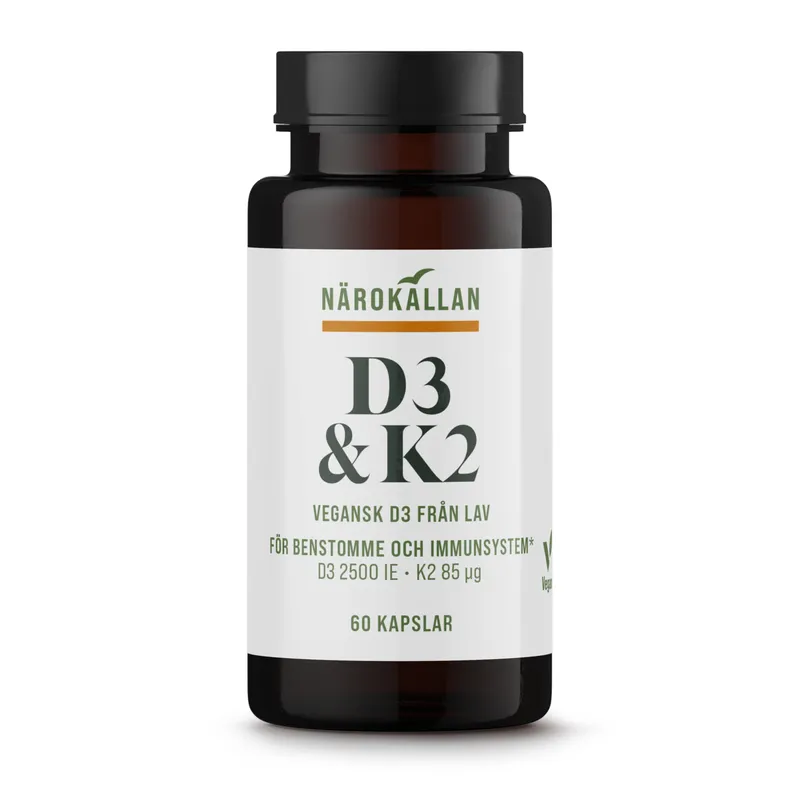 Bild 2 för Närokällan D3 & K2 60 kapslar