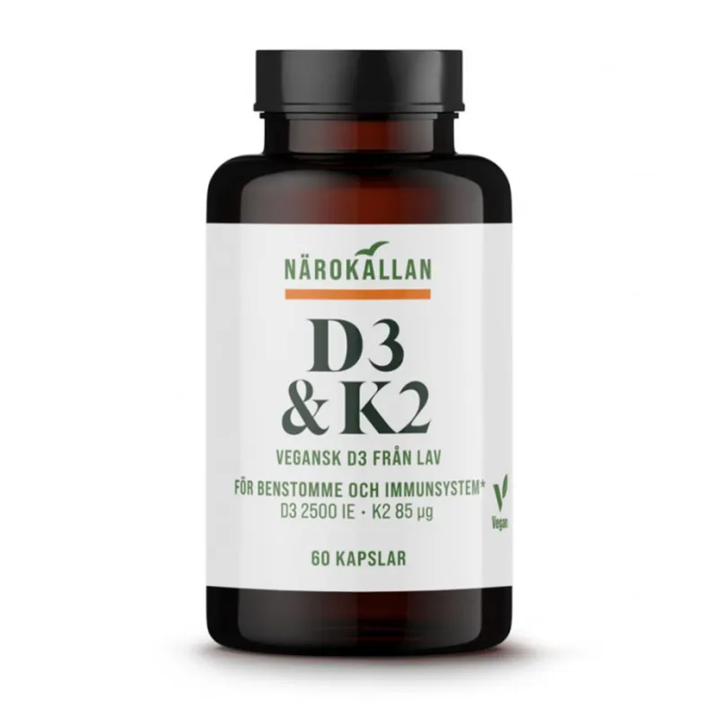 Bild 2 för Närokällan D3 & K2 60 kapslar