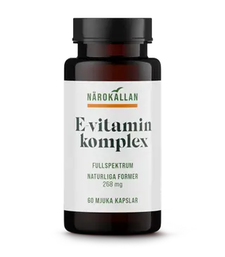 Produktfoto för Närokällan E-vitaminkomplex 400IE 60 kapslar