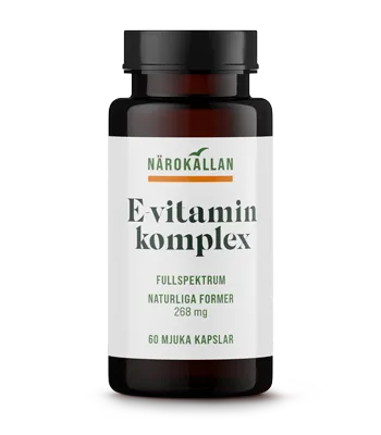 Alternativ bild 0 för Närokällan E-vitaminkomplex 400IE 60 kapslar