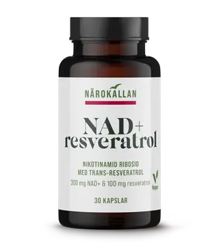 Produktfoto för Närokällan NAD+ Resveratrol 30 kapslar