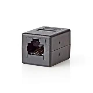 Produktfoto för Nätverkskoppling | CAT6 | Oskyddad | RJ45 Hona | RJ45 Hona | Rak | ABS | Låda