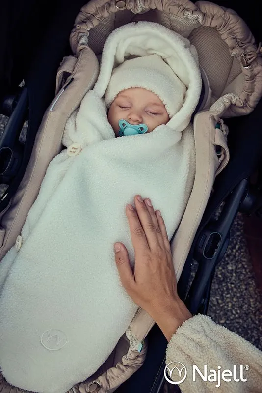 Bild 2 för Najell babyoverall, teddy white