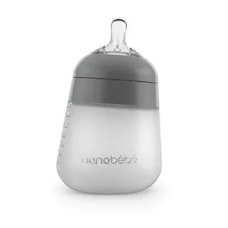 Produktfoto för Nanobebe Flexy silikonflaska Anti-kolik 270 ml, grå