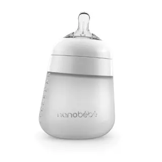 Produktfoto för Nanobebe Flexy silikonflaska Anti-kolik 270 ml, vit