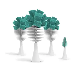 Produktfoto för Nanobebe refill flaskborsthuvud 3-pack, turkos