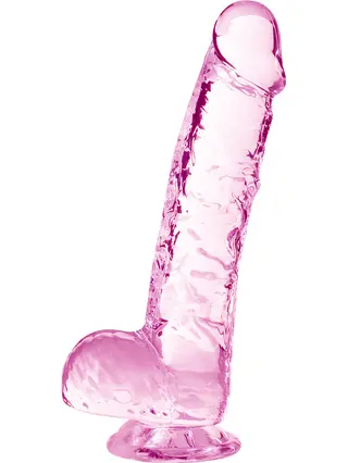Produktfoto för Naturally Yours: Crystalline Dildo, 15 cm, rosa