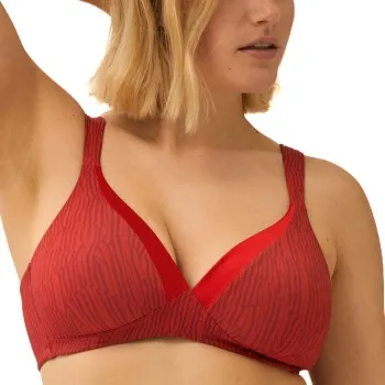 Alternativ bild 0 för NATURANA BH The Wednesday Padded Non Wired Bra Röd polyamid B 80 Dam