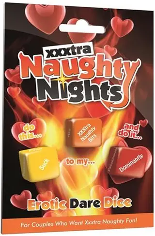 Produktfoto för Naughty Nights Erotic Dare Dice Tärningsspel