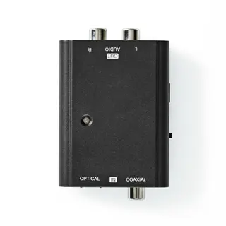 Produktfoto för Nedis ACON2509BK, 57 mm, 50,5 mm, 23 mm, 44 g, Likström till USB typ A, 35 mm