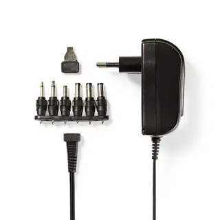 Produktfoto för Nedis ACPA002, Universal, inomhus, 100/240 V, 18 W, 3/12 V, 1,5 A