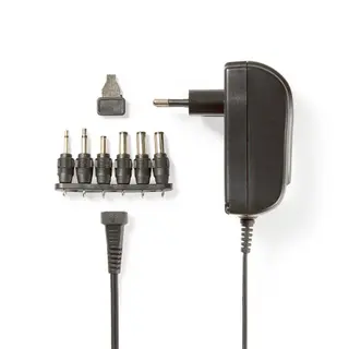Produktfoto för Nedis ACPA002, Universal, inomhus, 100/240 V, 18 W, 3/12 V, 1,5 A