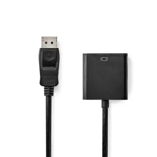Produktfoto för NEDIS Adapter DP-VGA Hane-Hona 0,2m