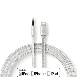 Produktfoto för NEDIS Adapter Lightning - 3.5 mm 1m