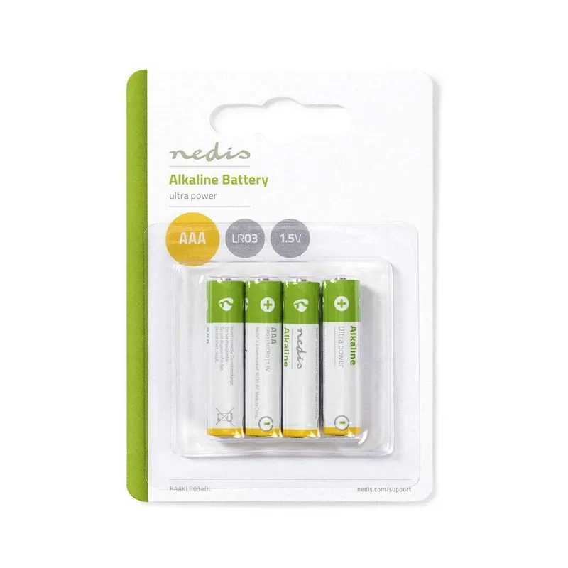 Bild 2 för Nedis Alkaline 4 pcs. AAA-batteri KXD0464 - Unisex - Alkaline