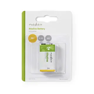 Produktfoto för Nedis Alkaliskt Batteri 9V, 1-pack