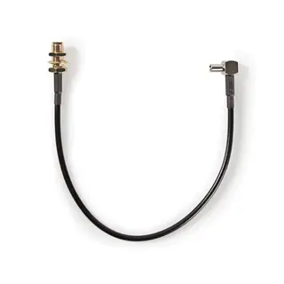 Produktfoto för Nedis Antennkabel | SMA Hona | TS9 | Guldplaterad | 50 Ohm | Enskaligt skydd | 0.20 m | Rund | PVC | Svart | Låda